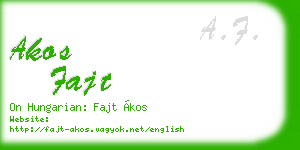 akos fajt business card